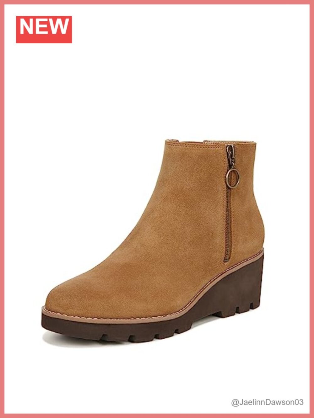 Vionic Astor Hazel Zip-Up Ankle Bootie Suede Arch Support Orthotic Insole